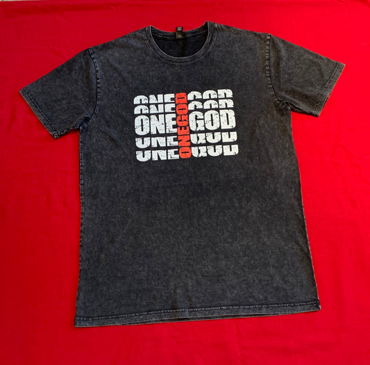 One God Stacked Adult T-Shirt